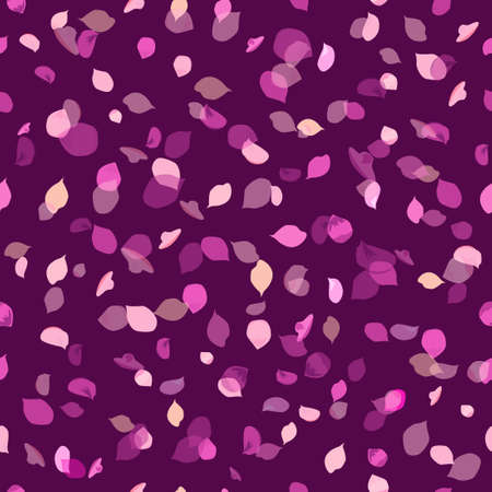 Pink flower petals. Seamless background Vector illustrationのイラスト素材