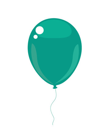 Balloon object. Vector illustration isolated on white background.のイラスト素材