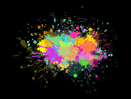 Abstraction colored blots. Vector illustrationのイラスト素材