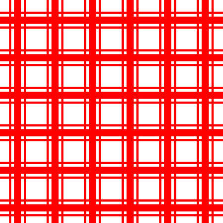 red checkered seamless pattern. Not AI, Vector illustrationのイラスト素材