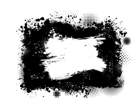 Splatter Paint Texture . Background of blots. Black Spray Blot of Ink. Place illustration Over any Object to Create Grungy Effect . hand drawn. Not AI, Vectorのイラスト素材