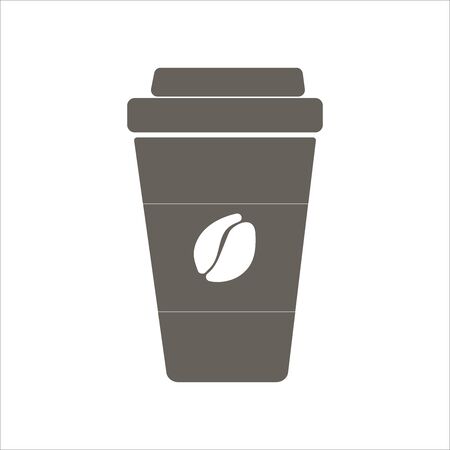 Coffee to go. Flat icon. Vector illustrationのイラスト素材