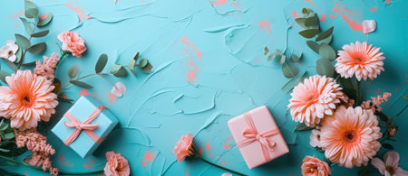 The Magic of March 8: Flowers and Surprises for Favorite Women on March 8.の写真素材