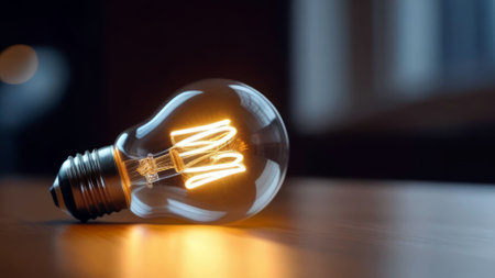 Genius Light Bulb: The Fire of Creativity in the Close Plan.
