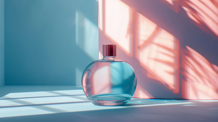 Elegant Inspiration, a floral fragrance bottle.の写真素材