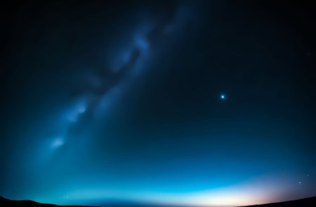 Night Shine: Starry Sky Above.の写真素材