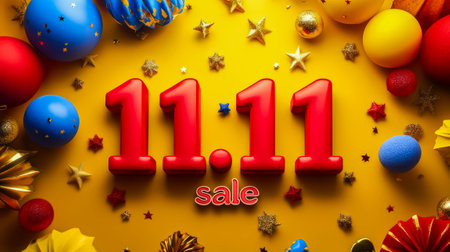 11.11: Big Discount Day on Popular Items! AI generated.