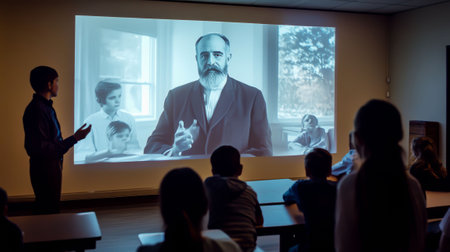Scientific discoveries with a hologram: the magic of learning!の写真素材