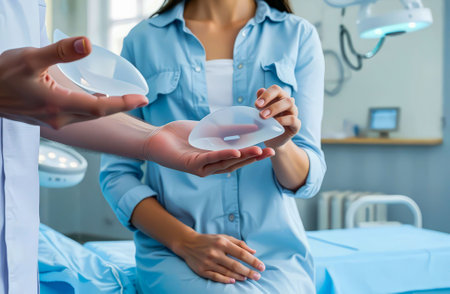 Body Transformation: Breast Augmentation Doctor and Procedure.の写真素材