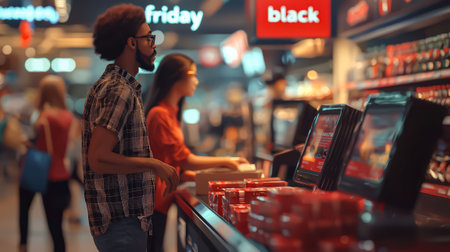 Discount frenzy: In stores for Black Friday.