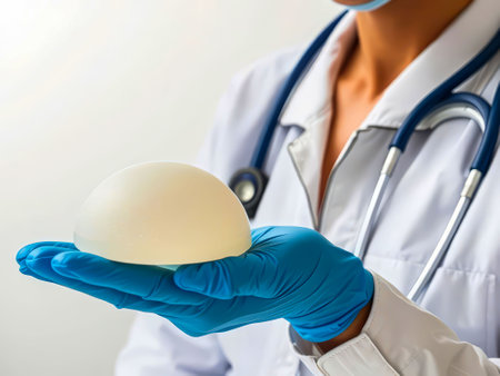 New Dimension of Beauty: Doctor and Silicone Breast Implant.の写真素材