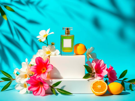 Floral extravaganza: perfume and spring buds with a hint of citrus.の写真素材