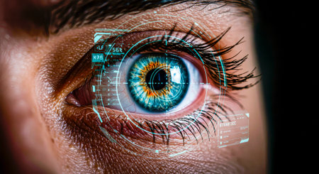 Blue Eye Under Cyber Targeting: Iris Scan and Identity Confirmationの素材