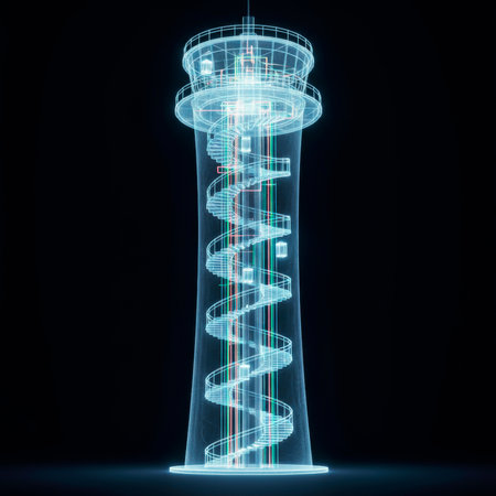 X-ray Building: Transparent Tower, Illuminated Utility Networksの素材