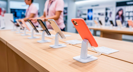 The main focus of the display case: a model in a coral case attracts attentionの素材