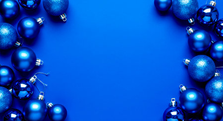 Cool Luxury - Glossy and matte balls form a New Year's bannerの素材