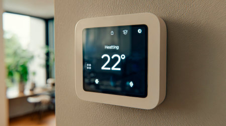 Heat savings - heating schedule keeps comfort at 22の素材