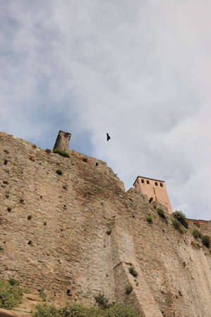 Picture of ancient Greek fortress in Kavala cityの写真素材