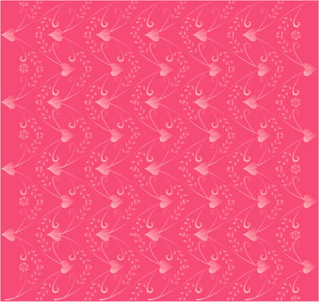 Vector illustration of love pattern with heartsのイラスト素材