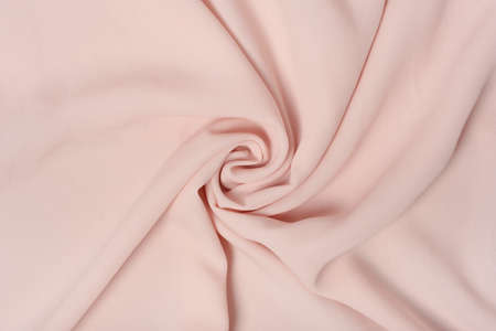 pink wrinkled silk clothの写真素材