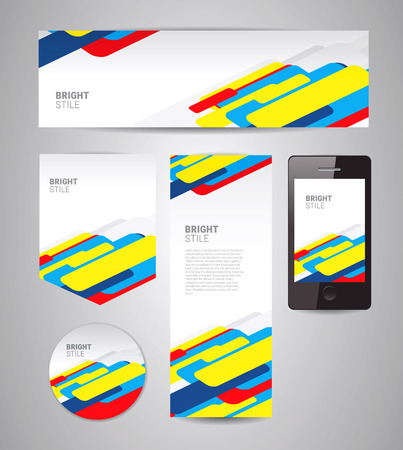 Colorful modern stile for different applicationsのイラスト素材