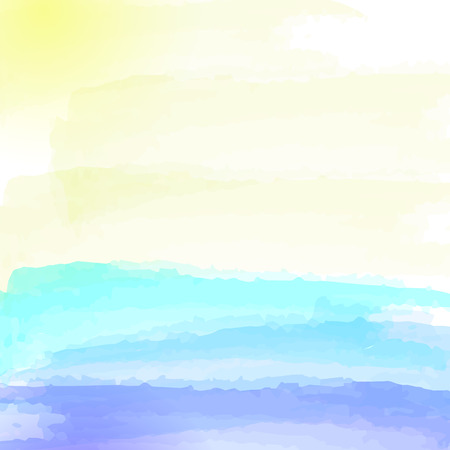 Watercolor striped vector stylized background element for printのイラスト素材