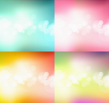 Set of bokeh abstract light backgroundのイラスト素材