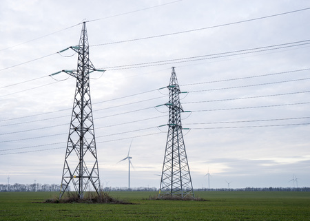 Electric power plant and wind turbines