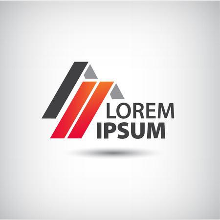 vector roofs, house icon, colorful company logo isolatedのイラスト素材