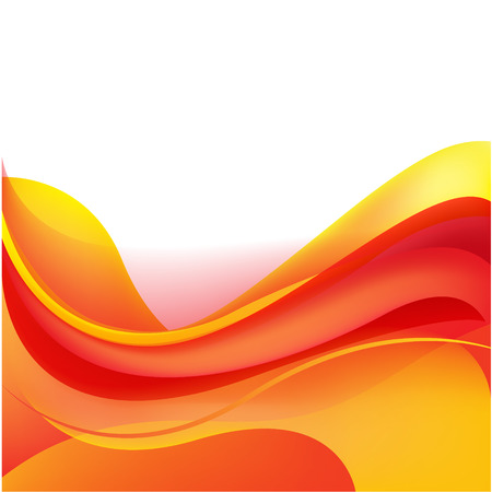 vector abstract wavy shiny, sunny, red and orange backgroundのイラスト素材