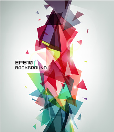 vector geometric shape, abstract futuristic background, bannerのイラスト素材