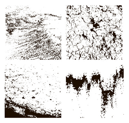 grunge textures set. abstract background. vector illustrationのイラスト素材