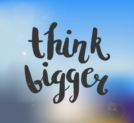 Vector motivation phrase, lettering quote, hand drawn brushpen card, poster on blurred background.のイラスト素材