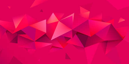 Vector geometric abstract polygonal background, shape. Triangular modern illustration, facet crystal. Use for banners, web, ad, poster, etcのイラスト素材