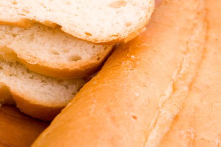macro image of baguette - backgroundの写真素材