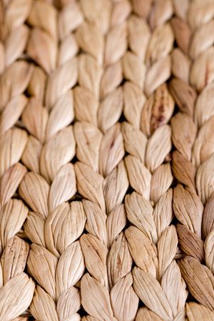 straw mat background - macro imageの写真素材