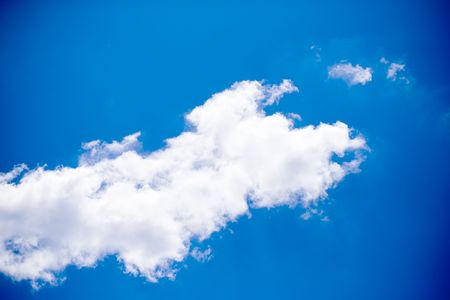 bright blue sky and cloud background