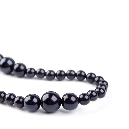 necklace closeup on a white backgroundの写真素材