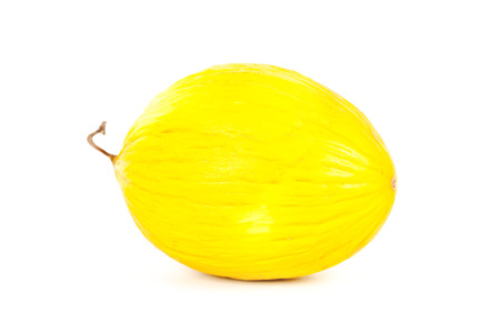 fresh melon isolated on white backgroundの写真素材