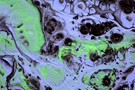 Abstract texture. Modern artwork background. Mixed black green and blue pianting. Fluid Art. Unusual...
