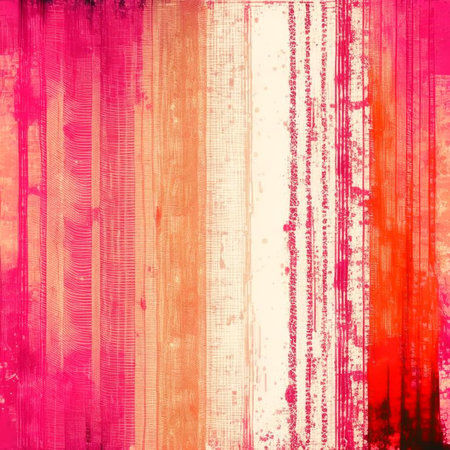 Abstract painting in pink, yellow and orange shades, watercolor painting background. Digital illustration brush art. Retro style. Digital generated illustration.の素材