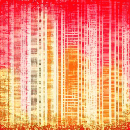 Abstract painting in pink, yellow and orange shades, watercolor painting background. Digital illustration brush art. Retro style. Digital generated illustration.の素材