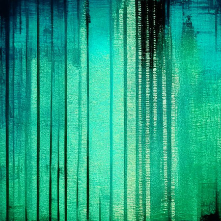 Abstract painting in teal and black shades watercolor painting background. Digital illustration brush art. Retro style. Digital generated illustration.の素材