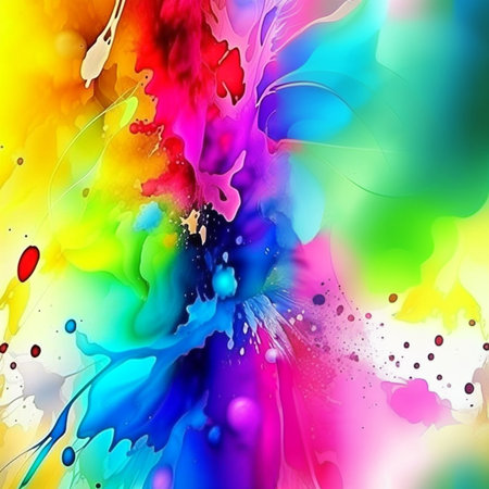 Abstract contemporary modern watercolor art. Minimalist illustration for social media, wall decoration, postcard or brochure cover design. Digital generated. Cartoon style.の素材