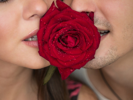 Young couple in loveの写真素材