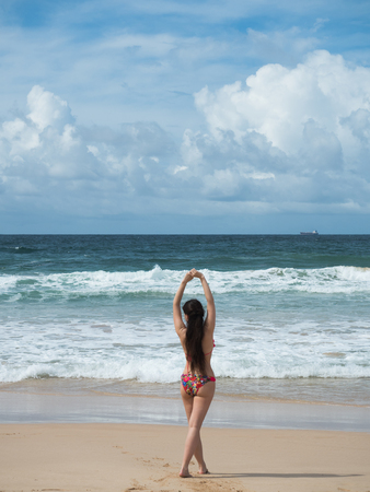 Relax in the beachの写真素材