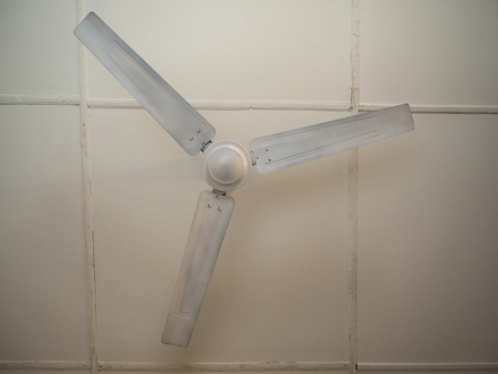 White ceiling Fanの写真素材