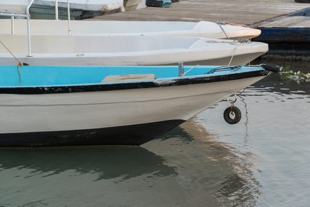 Pier in the city of El Gouna. Boats at the pierの写真素材
