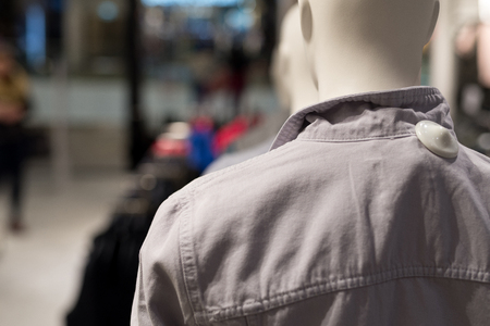 The Men's mannequins look from the back.の写真素材