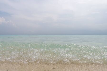 Wave close up. Pure turquoise water. White sandの写真素材